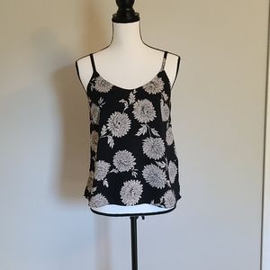 Sleeveless floral blouse